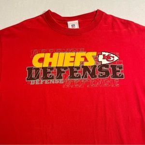 Vintage Kansas City Chiefs Defense T Shirt Size Large